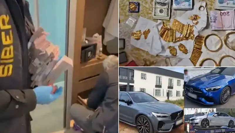 39 Şehirde Dev Operasyon: 568 Gözaltı, Balya Balya Para ve Lüks Otomobiller Ele Geçirildi!