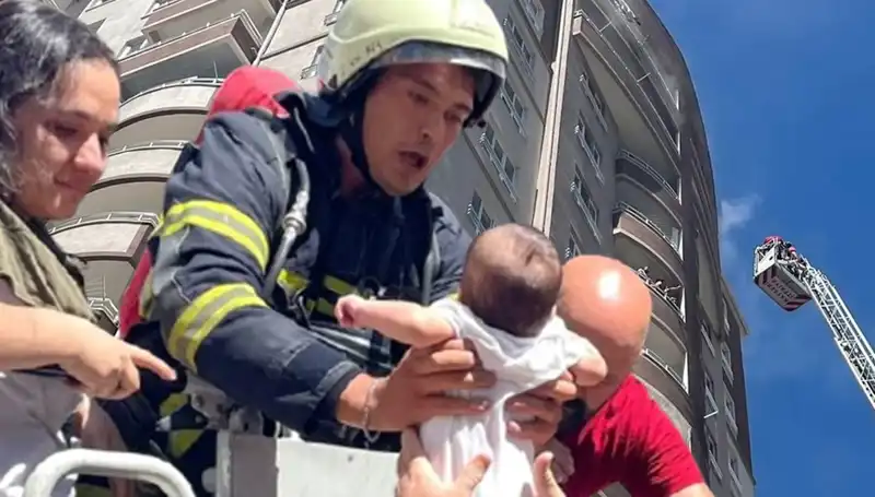 Kayseri'de 14 Katlı Binada Korkutan Yangın: Hızla Büyüyen Alevler Hızla Kontrol Altına Alındı