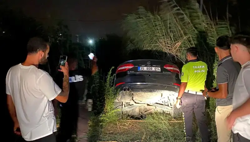 Dur İhtarına Uymayıp Kaçan Trafik Magandası Dere Yatağına Düştü!