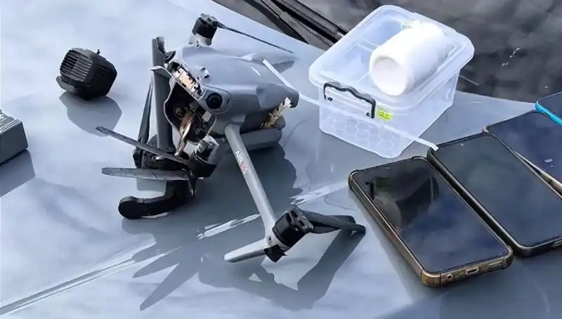 Uyuşturucu İle Dolu Drone, Hava Sahasında Vurularak Düşürüldü