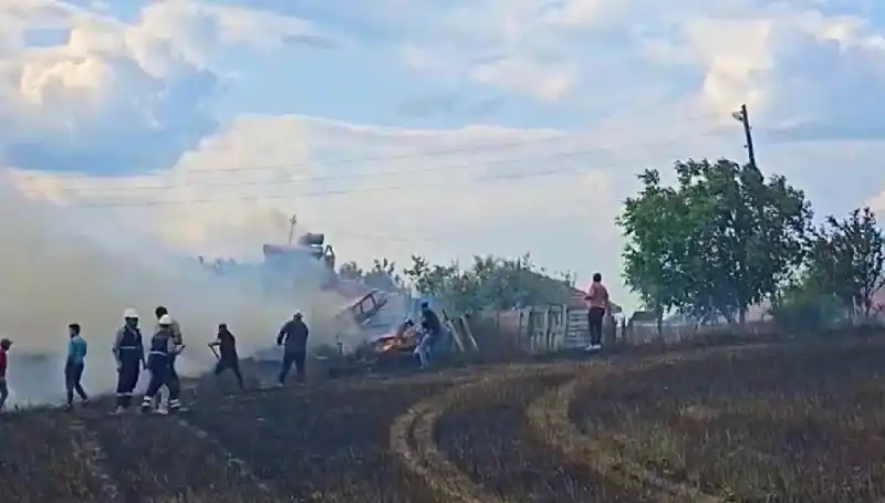 Tarlayı Kundaklayan Şüpheli, 4 Günlük Takibin Ardından Yakalandı
